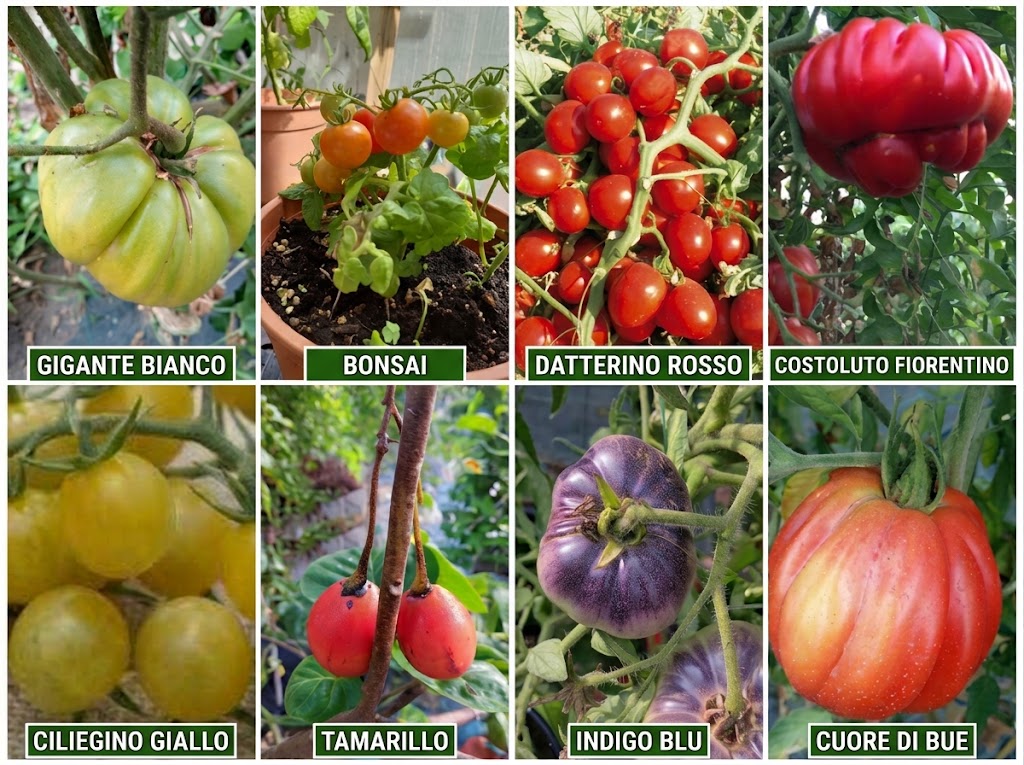 POMODORI--8 VARIETA'-SEMI--